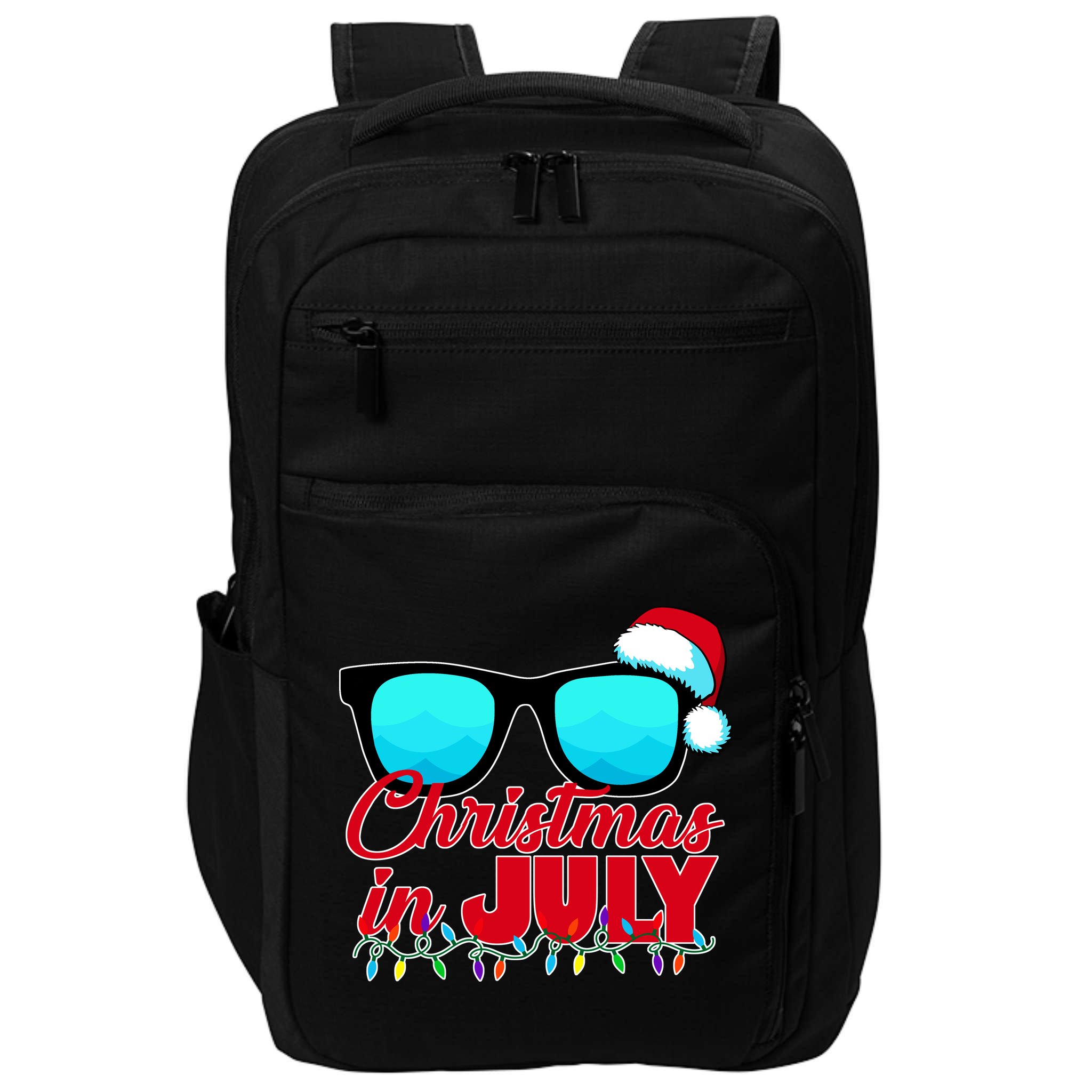 Christmas in July Santa Shades Impact Tech Backpack
