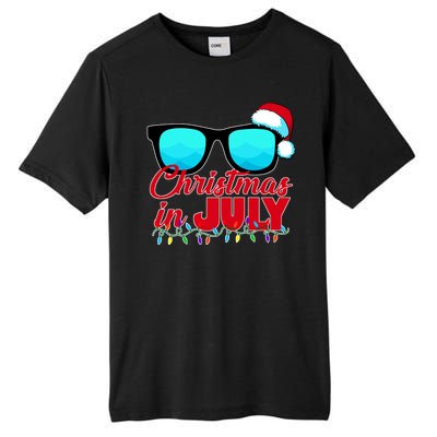 Christmas in July Santa Shades Tall Fusion ChromaSoft Performance T-Shirt