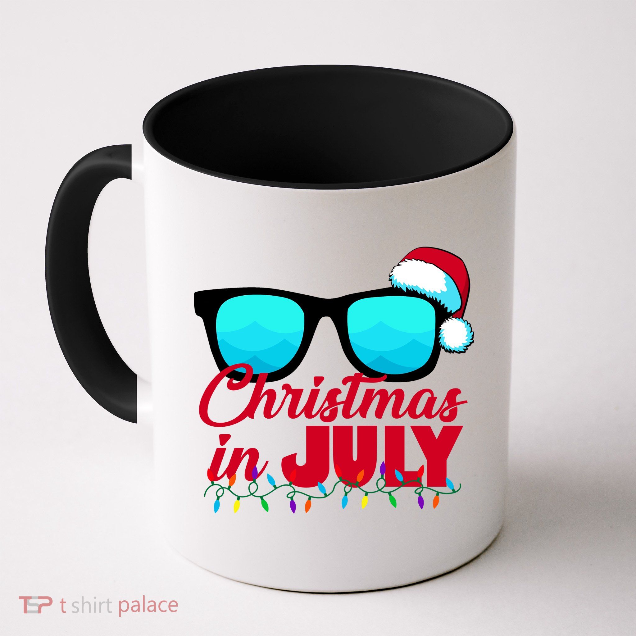 Christmas in July Santa Shades Mug