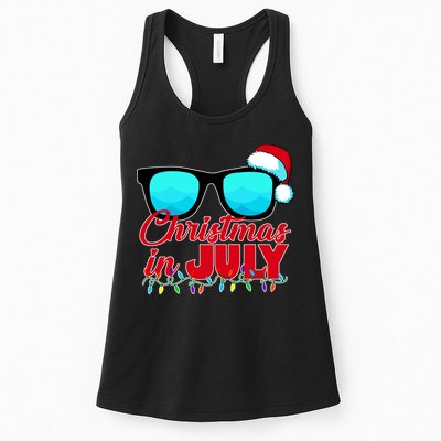 Christmas in July Santa Shades Womens Tank Top