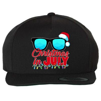 Christmas in July Santa Shades Wool Snapback Cap