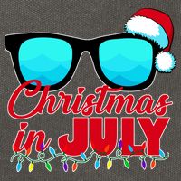 Christmas in July Santa Shades Cotton Canvas Backpack