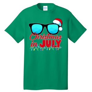 Christmas in July Santa Shades Tall T-Shirt