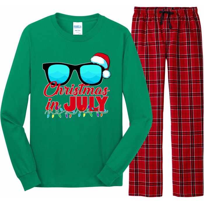 Christmas in July Santa Shades Long Sleeve Pajama Set