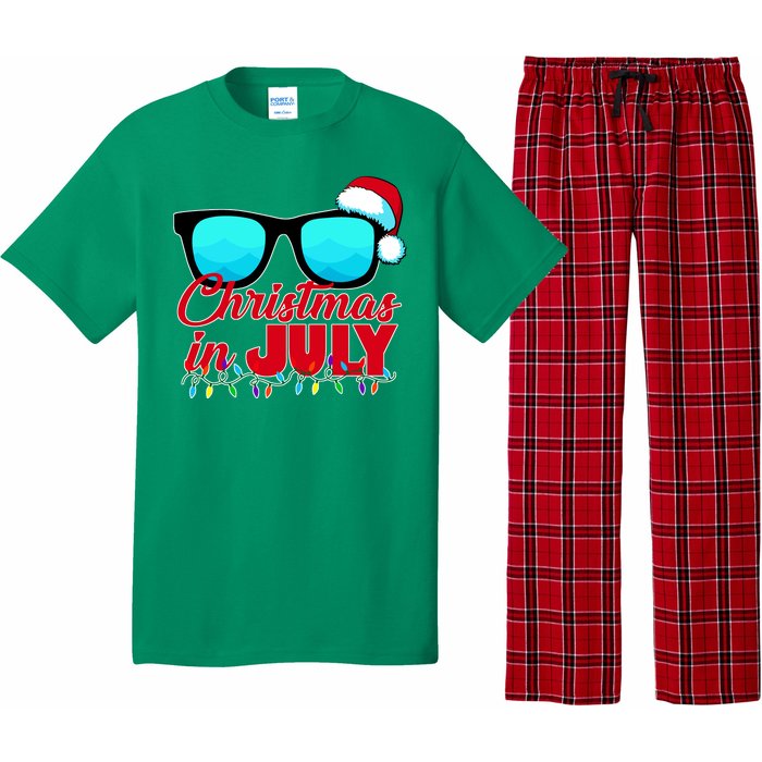 Christmas in July Santa Shades Pajama Set