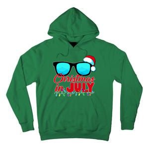 Christmas in July Santa Shades Tall Hoodie