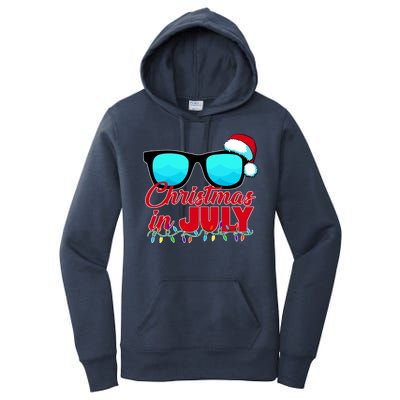 Christmas in July Santa Shades Women's Pullover Hoodie