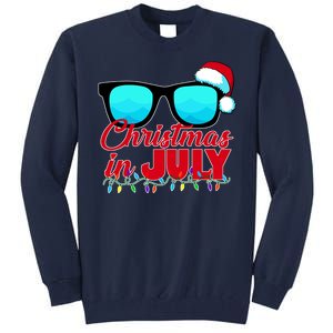 Christmas in July Santa Shades Tall Sweatshirt