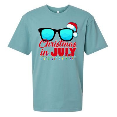 Christmas in July Santa Shades Sueded Cloud Jersey T-Shirt