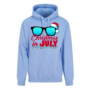 Christmas in July Santa Shades Unisex Surf Hoodie