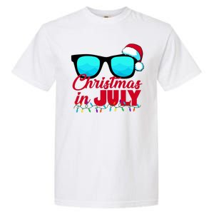 Christmas in July Santa Shades Garment-Dyed Heavyweight T-Shirt