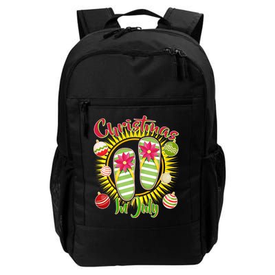 Christmas In July Summer Flip Flops Backpack