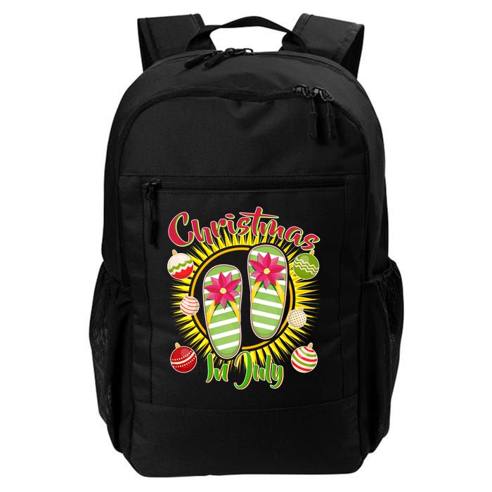 Christmas In July Summer Flip Flops Backpack