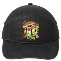 Christmas In July Summer Flip Flops 7-Panel Snapback Hat