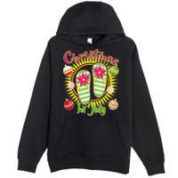 Christmas In July Summer Flip Flops Premium Pullover Hoodie