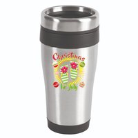 Christmas In July Summer Flip Flops 16oz Travel Tumbler