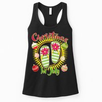 Christmas In July Summer Flip Flops Womens Tank Top