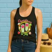 Christmas In July Summer Flip Flops Womens Tank Top