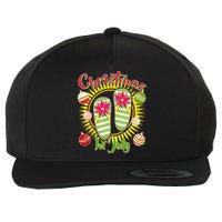Christmas In July Summer Flip Flops Wool Snapback Cap