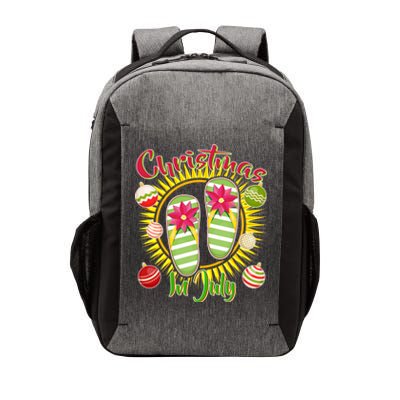 Christmas In July Summer Flip Flops Vector Backpack