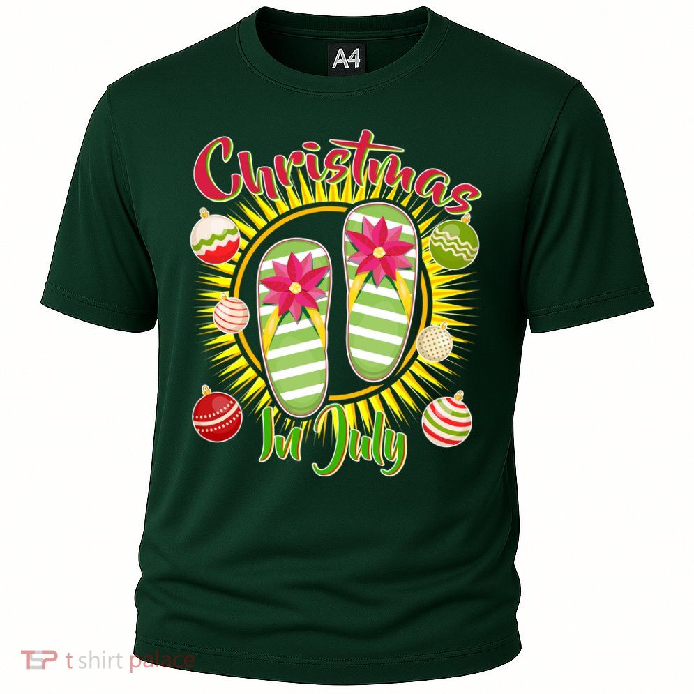 Christmas In July Summer Flip Flops Performance Shirt