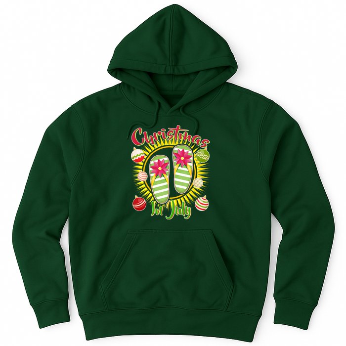 Christmas In July Summer Flip Flops Hoodie