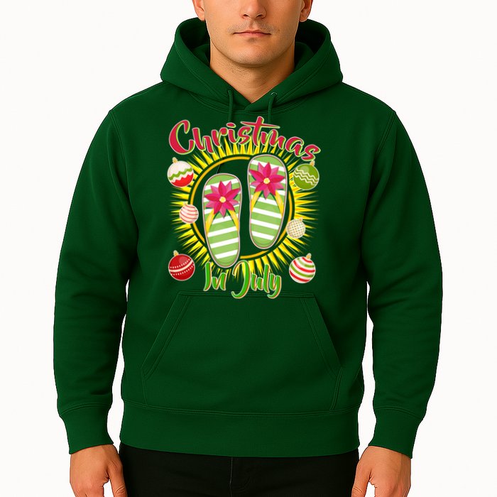 Christmas In July Summer Flip Flops Hoodie