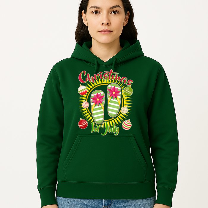 Christmas In July Summer Flip Flops Hoodie
