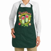 Christmas In July Summer Flip Flops Full-Length Apron With Pockets