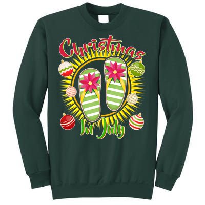 Christmas In July Summer Flip Flops Sweatshirt