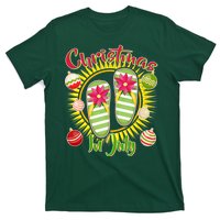 Christmas In July Summer Flip Flops T-Shirt