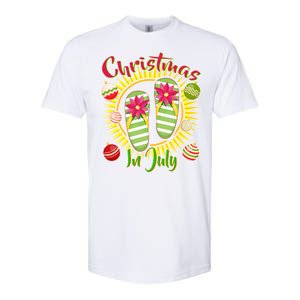 Christmas In July Summer Flip Flops Softstyle CVC T-Shirt