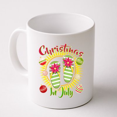 Christmas In July Summer Flip Flops Coffee Mug