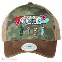 Christmas In July Surf Board Flip Flops Legacy Tie Dye Trucker Hat