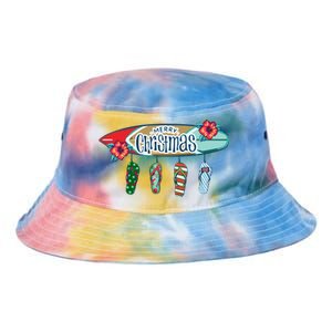 Christmas In July Surf Board Flip Flops Tie Dye Newport Bucket Hat