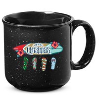 Christmas In July Surf Board Flip Flops 15oz Campfire Ceramic Mug