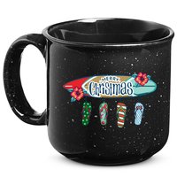 Christmas In July Surf Board Flip Flops 15oz Campfire Ceramic Mug