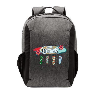 Christmas In July Surf Board Flip Flops Vector Backpack