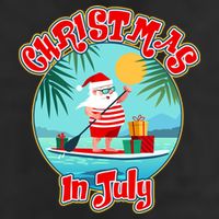 Christmas In July Surfer Santa Claus  11oz C Handle Ceramic Mug