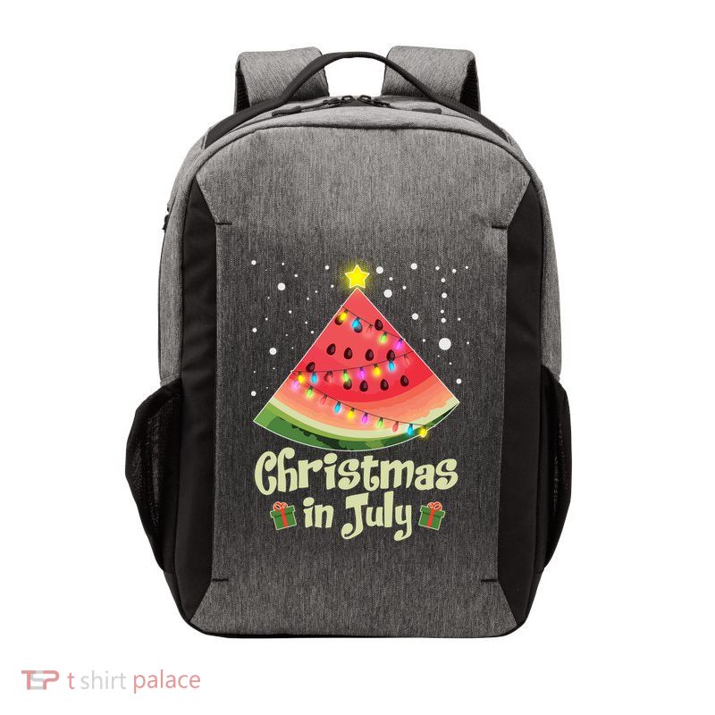Christmas In July Watermellon Tree Vector Backpack