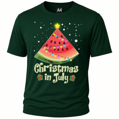Christmas In July Watermellon Tree Performance Shirt