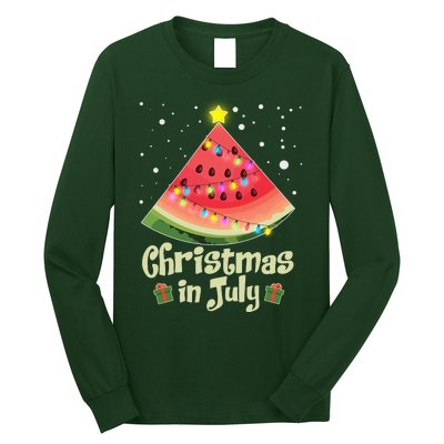 Christmas In July Watermellon Tree Long Sleeve Shirt