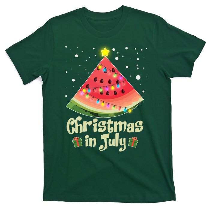 Christmas In July Watermellon Tree T-Shirt