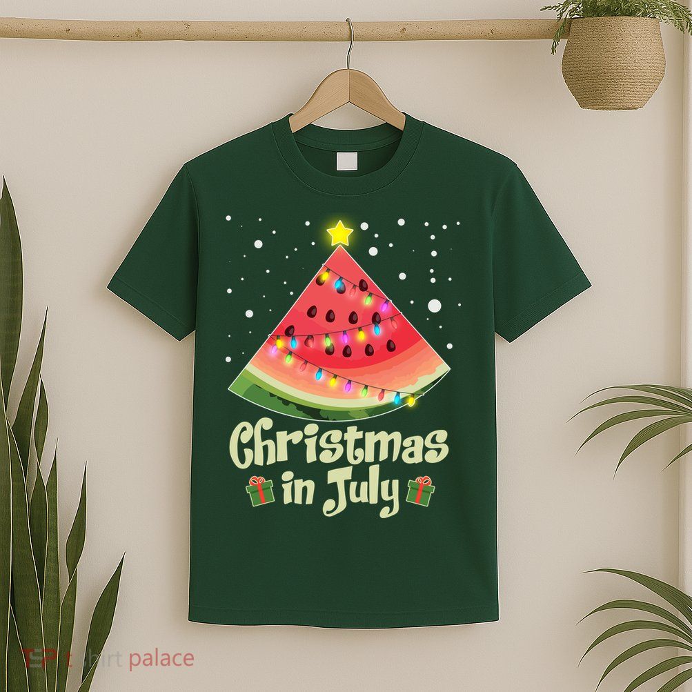 Christmas In July Watermellon Tree T-Shirt