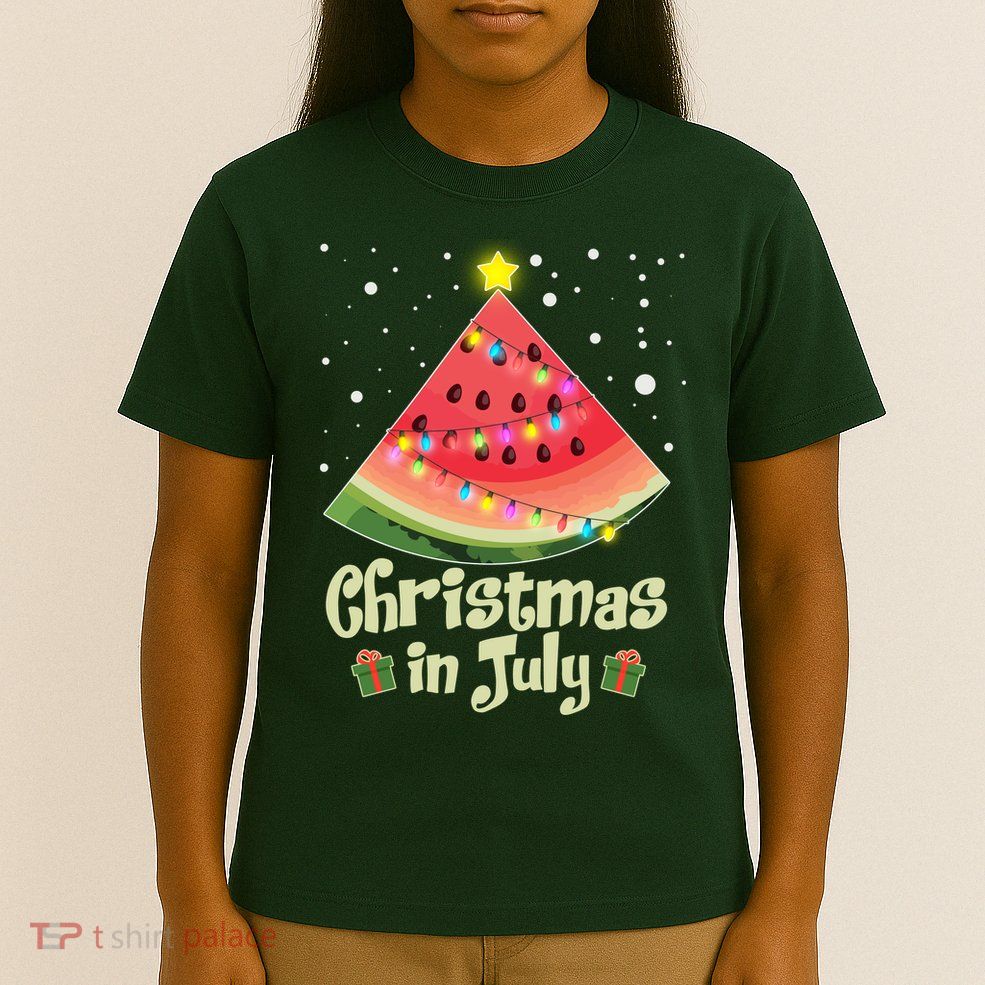 Christmas In July Watermellon Tree T-Shirt