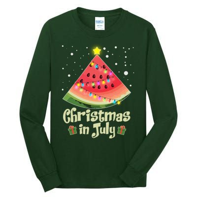 Christmas In July Watermellon Tree Tall Long Sleeve T-Shirt