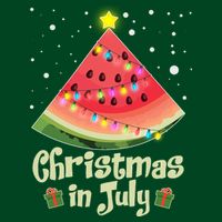Christmas In July Watermellon Tree Cooling Performance Long Sleeve Crew
