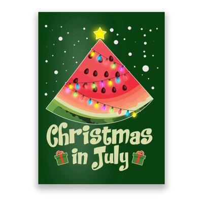 Christmas In July Watermellon Tree Poster