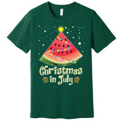 Christmas In July Watermellon Tree Premium T-Shirt