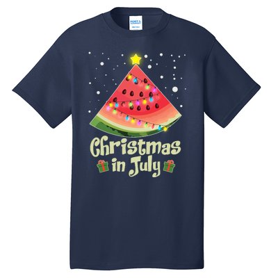 Christmas In July Watermellon Tree Tall T-Shirt